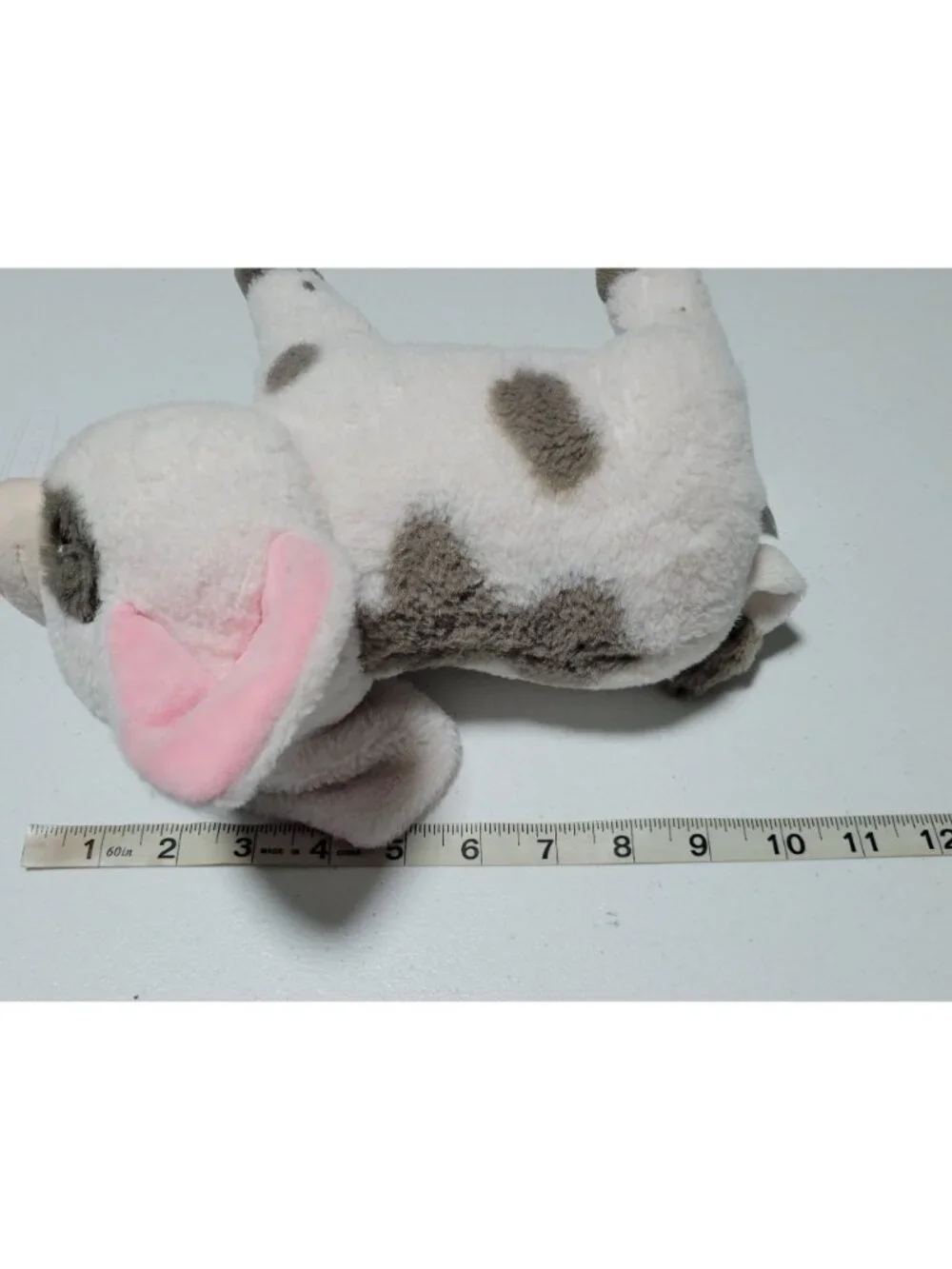Disney Moana Pua Pig Plush Toy 10 inch White Brown Spots Cuddly Stuffed Animal